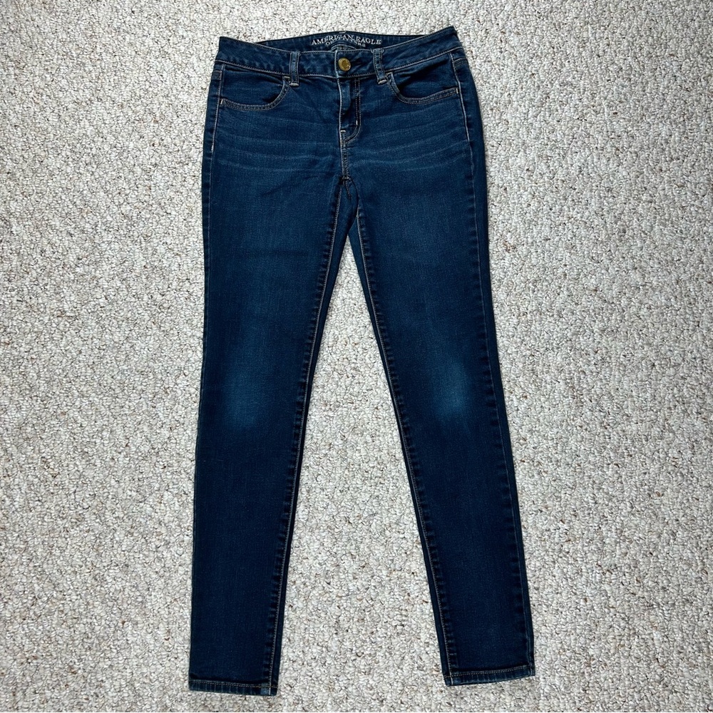 American Eagle Jeans Womens Size 4 Regular Stretch Jegging Denim Pants Medium